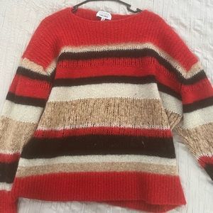Oversized multi colored sweater lightly worn
